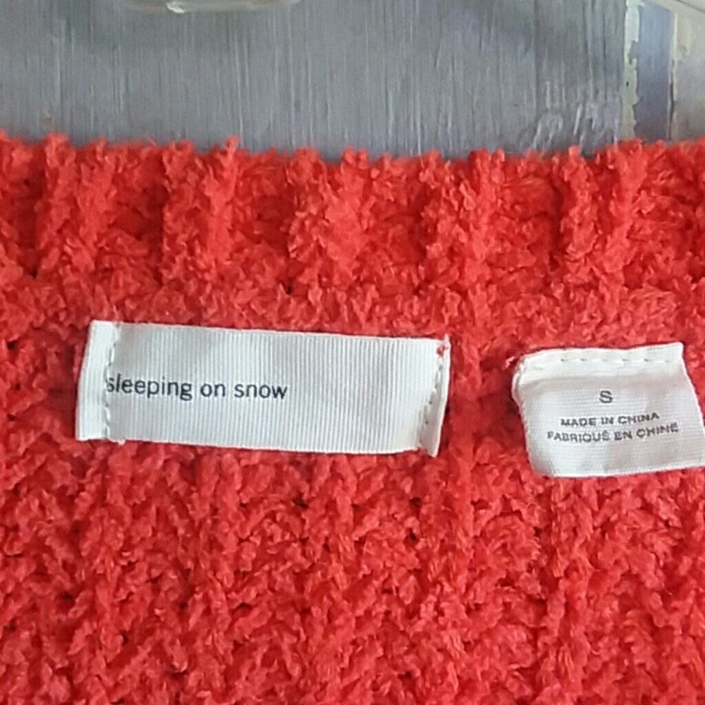 Anthropologie Sleeping On Snow Chenille Cable Knit - Picture 3 of 5